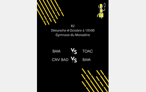 R2 Poule C 12-BAM-1 R2 contre 31-TOAC-3 R2