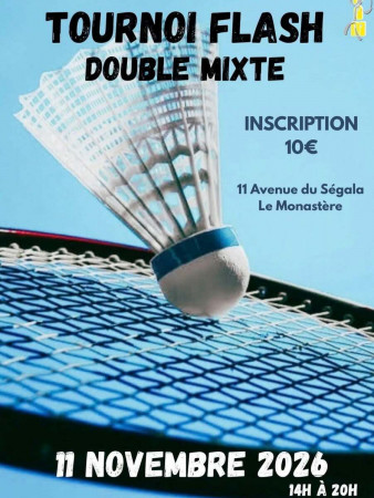 Tournoi FLASH en double MIXTE